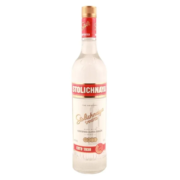 Vodka Stolichnaya 40° Botella 750 cc