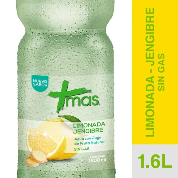 Agua Saborizada Mas Limonada Jengibre 1.6 L