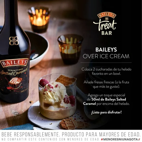 Licor Crema Baileys Salted Caramel 17° 750 cc - Imagen 2